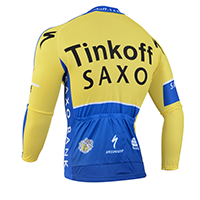 saxobank thermo kerékpáros mez hátulról