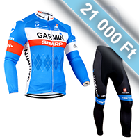 garmin tavaszi - őszi hosszú kerékpáros csapatruha kantáros nadrággal